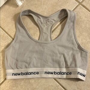 New Balance Gray Sports Bra Bra Inserts